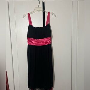 Black and pink dress